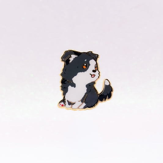 Australian Shepherd | Border Collie | Sheltie | Black & White | Dog Breeds Hard Enamel Pin | Kawaii Birthday Gift | Christmas Present | Miamouz