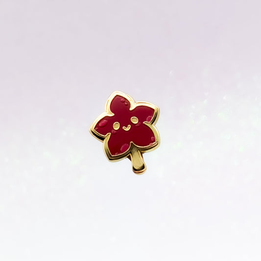 Happy Maple Leaf | Mini Hard Enamel Pin | Kawaii Aesthetic Birthday Gift | Christmas Present