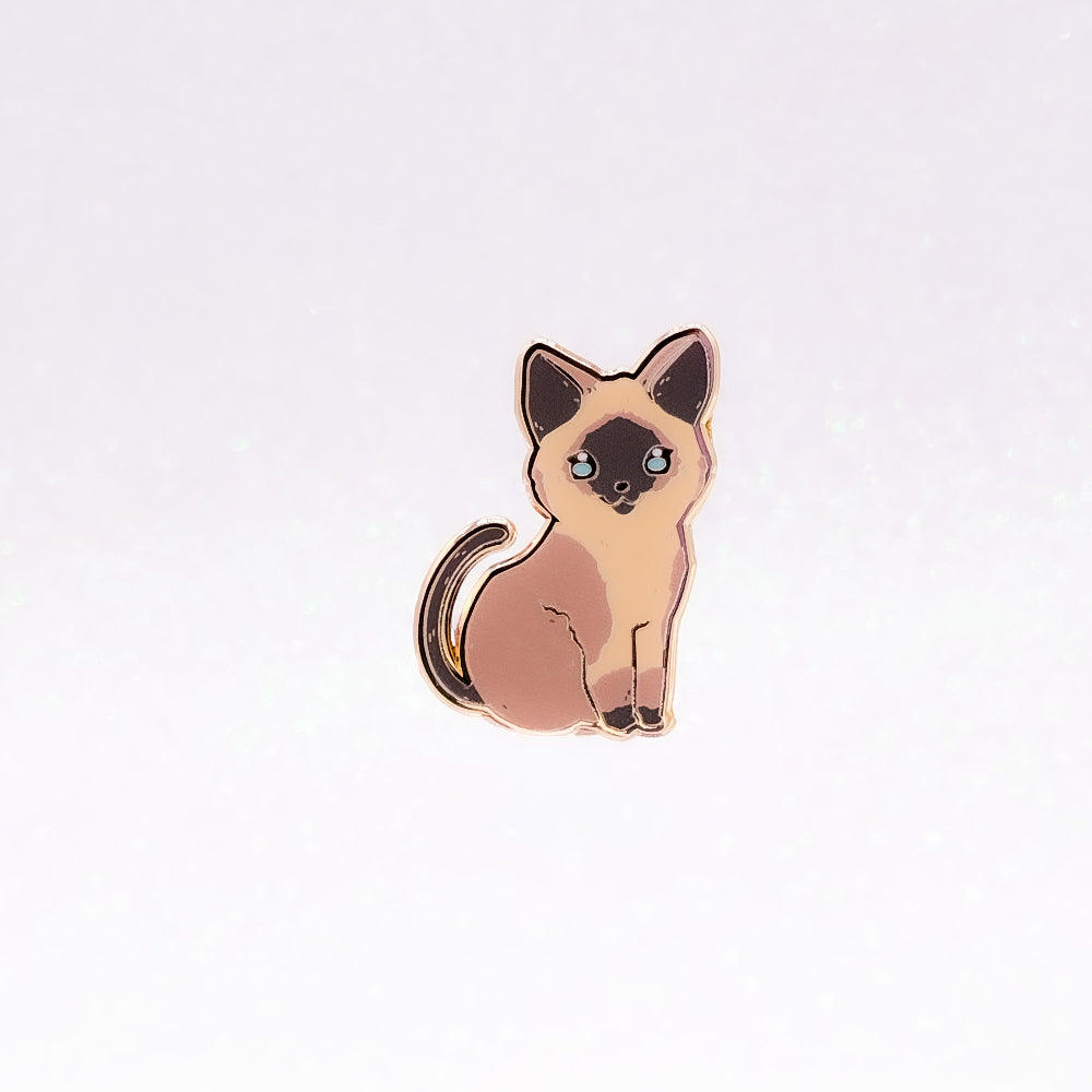 Siam Cat | Cat Breeds Hard Enamel Pin | Kawaii Birthday Gift | Christmas Present | Miamouz