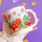 Farm Friends Handprinted Mug | Farmland Ducks & Chicken Mugs | 330ml | Matte