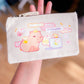 Capybara Work Sucks Reißverschlusstasche | Kleine Reißverschlusstasche | Kawaii Etui | Kleine Tasche oder Federmäppchen für die Arbeit | Miamouz