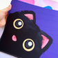 Black Blep Cat Mouse Pads | Desk Mat | Kawaii Mousepad | Play Mat | Miamouz