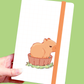Capybara Notes Notebook | Blank Sketchbook | Pastel Stationery | Scrapbooking & Calendar Journal | Birthday Gift | Christmas Present | Miamouz