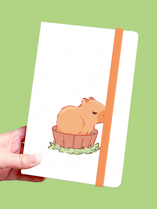Capybara Notes Notebook | Blank Sketchbook | Pastel Stationery | Scrapbooking & Calendar Journal | Birthday Gift | Christmas Present | Miamouz