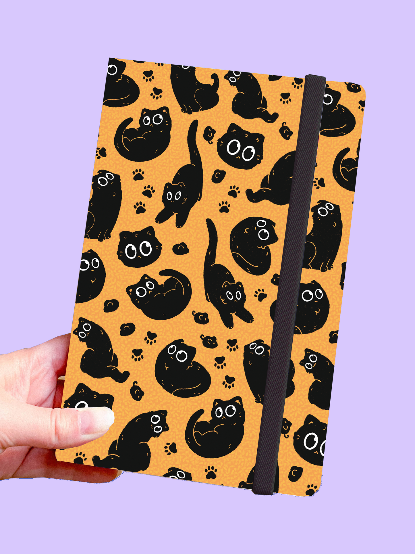Void Cat Notes Notebook | Lined & Blank Sketchbook | Black Cat Pastel Stationery | Scrapbooking & Calendar Journal | Birthday Gift | Christmas Present | Miamouz