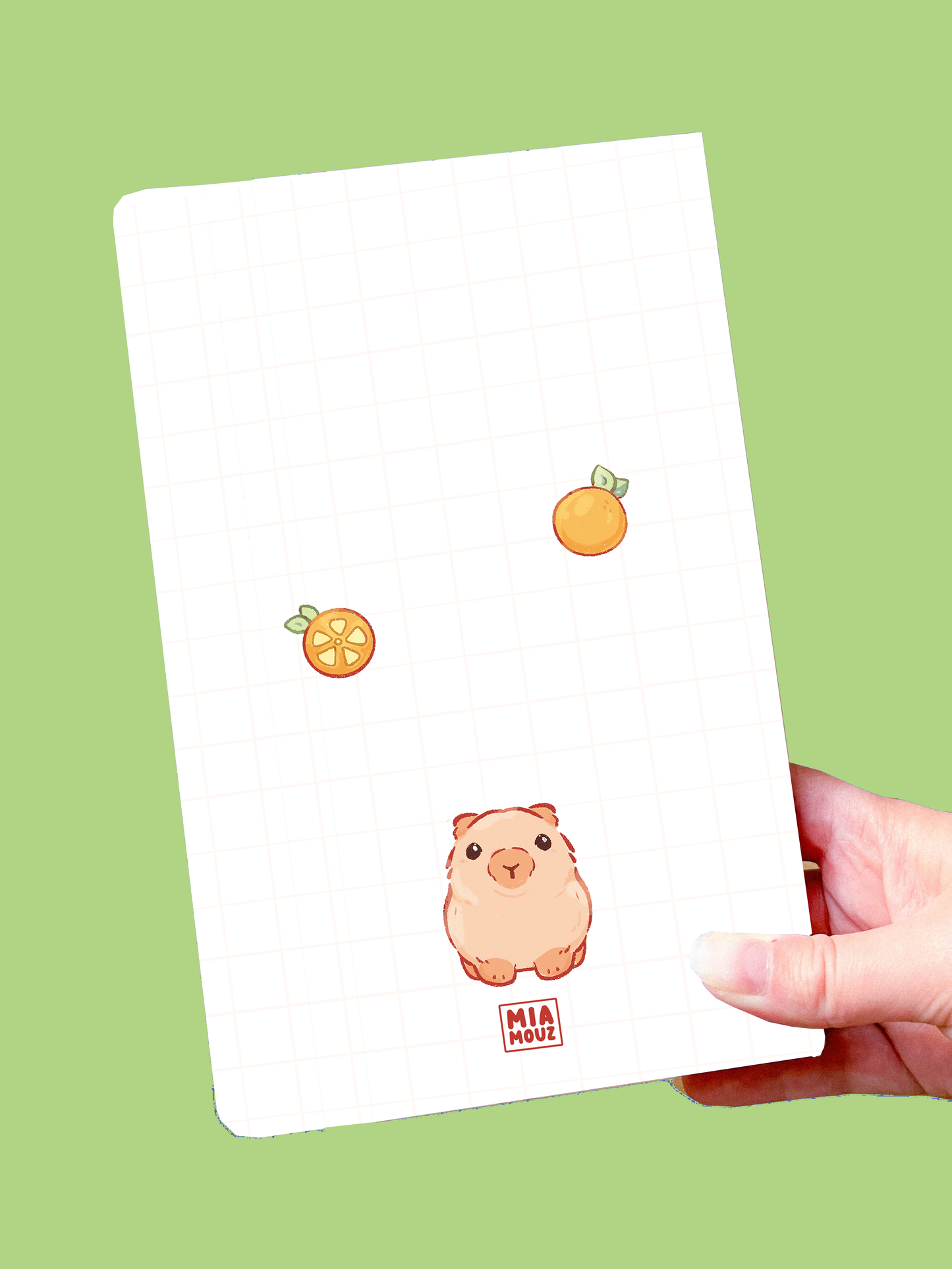 Capybara Notes Notebook | Blank Sketchbook | Pastel Stationery | Scrapbooking & Calendar Journal | Birthday Gift | Christmas Present | Miamouz