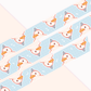 Party Duck Sky Blue  Washi Tape | 10m x 15mm Roll | Artist Masking Tape | Decorative Planner Tape | Kawaii Calendar Journal Stationery