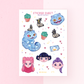Limited Kpop Sticker Sheet | A6 Matte Sticker Sheet | Kpop Demon Huntress Stickers | Planner Stickers | Tiger and Crow Stickersheet | Vinyl Sticker Sheet