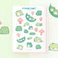 Froggos Stickers | A6 Matte Sticker Sheet | Frog Sticker | Cute Vinyl Sticker Sheet | Journaling | Children Illustration