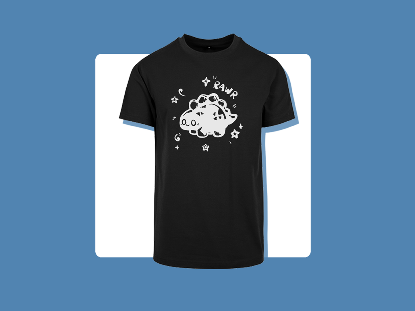 Rawr Dinosaur T-Shirt | Unisex Cut | Handprinted Tshirt | Miamouz