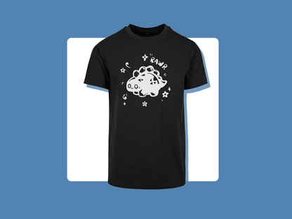 Rawr Dinosaur T-Shirt | Unisex Cut | Handprinted Tshirt | Miamouz