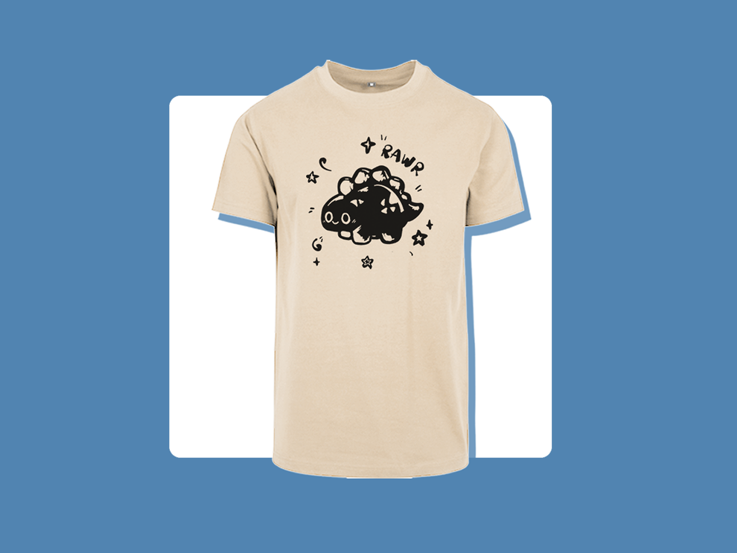 Rawr Dinosaur T-Shirt | Unisex Cut | Handprinted Tshirt | Miamouz