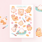 Stickers Oopsie Bag | Mystery Grab Bag | Lucky Bag | B-Grade Stationery | Surprise Gift | Miamouz Kawaii Sticker Sheet