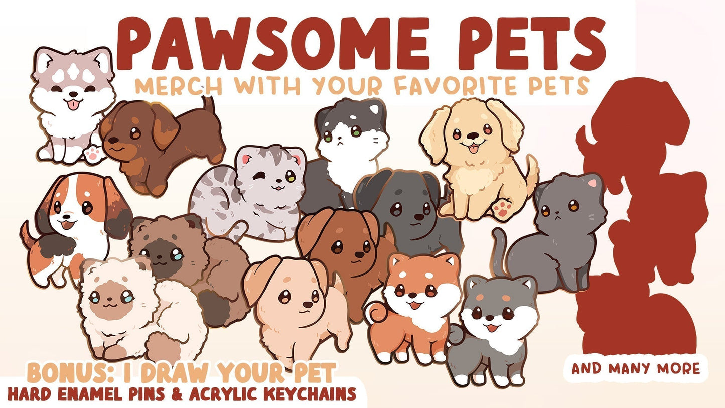 PRE-ORDER Pawsome Pets - Tier 6 Keychains