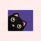 Black Blep Cat Mouse Pads | Desk Mat | Kawaii Mousepad | Play Mat | Miamouz