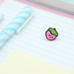 Small Strawberry Enamel Pin | Tiny Board Filler Hard Enamel Pin | Kawaii Art | Kawaii Aesthetic Birthday Gift | Christmas Present
