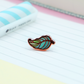 Duck Feather Enamel Pin | Tiny Board Filler Hard Enamel Pin | Leaf Kawaii Art | Kawaii Aesthetic Birthday Gift | Christmas Present