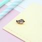 White Glitter Feather Enamel Pin | Tiny Board Filler Hard Enamel Pin | Leaf Kawaii Art | Kawaii Aesthetic Birthday Gift | Christmas Present