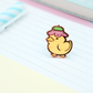 Flower Duck Enamel Pin | Cute Adventurer Hard Enamel Pin | Duckling Art | Kawaii Aesthetic Birthday Gift | Christmas Present