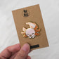 Cute Albino Axolotl Magnet | Cute Hard Enamel Fridge Magnet | Fridge Decor | Kawaii Aesthetic Birthday Gift | Christmas Present | Miamouz