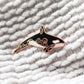 Elegant Orca Hard Enamel Pin | Copper Rosegold | Aesthetic Birthday Gift | Christmas Present | | Miamouz