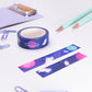 Cats In Space Washi Tape | 10m x 15mm Roll | Artist Masking Tape | Decorative Planner Tape | Kawaii Calendars Journal Stationery | Miamouz