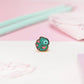 Tiny Love Chameleon | Mini Pin | Heart Cute Collectors Hard Enamel Pin Badge | Kawaii Aesthetic Birthday Gift for Her | Christmas Present for Him | Miamouz