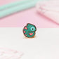 Tiny Love Chameleon | Mini Pin | Heart Cute Collectors Hard Enamel Pin Badge | Kawaii Aesthetic Birthday Gift for Her | Christmas Present for Him | Miamouz
