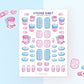 Take Your Medicine | Calendar Journal A6 matte Vinyl Sticker Sheet | Medical Tracker | Meds | Pills | Miamouz