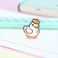 King and Queen Duck Enamel Pin | Cute Adventurer Hard Enamel Pin | Crown Duckling Art | Kawaii Aesthetic Birthday Gift | Christmas Present