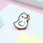 Knife Duck Enamel Pin | Cute Adventurer Hard Enamel Pin | Duckling Knife Art | Kawaii Aesthetic Birthday Gift | Christmas Present