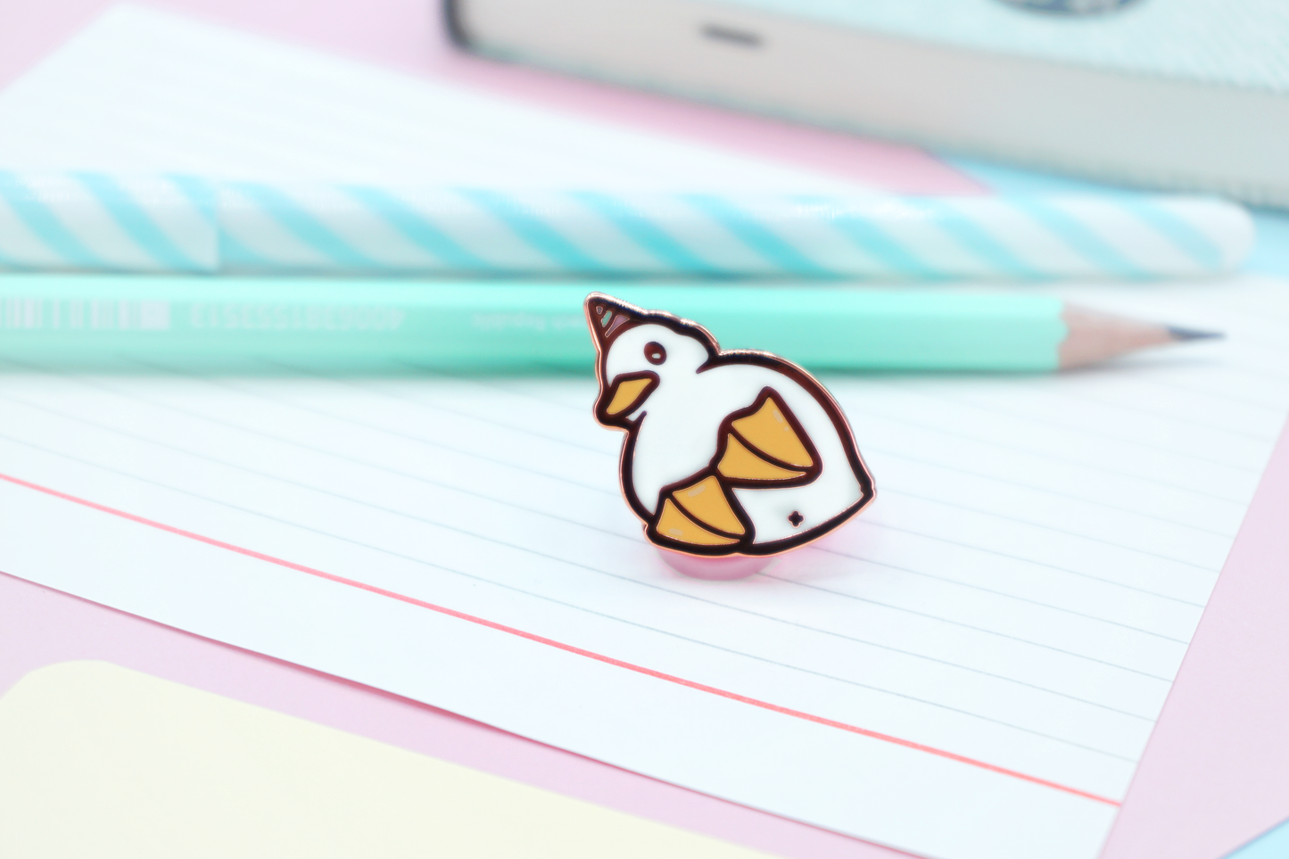 Party Hat Duck Enamel Pin | Cute Adventurer Hard Enamel Pin | Duckling Party Art | Kawaii Aesthetic Birthday Gift | Christmas Present
