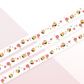Bee Happy Cute Washi Tape | 10m x 15mm Roll | Artist Masking Tape | Decorative Planner Tape | Kawaii Calendar Journal Stationery | Miamouz