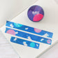 Blue Cats In Space Washi Tape | 10m x 15mm Roll | Artist Masking Tape | Decorative Planner Tape | Kawaii Calendar Journal Stationery | Miamouz