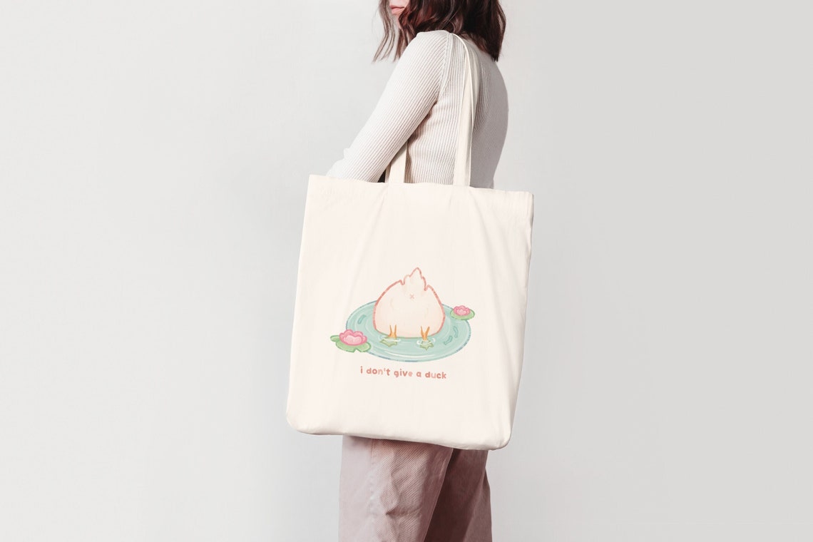 Duck Shopping Bag With Pocket – Green, Women's Fashion, Bags & Wallets, Tote  Bags on Carousell