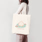 I don't give a duck | Cute Duck Tote Bag 100% Cotton | Shopping Bag | Jute Bag | Art Purse | Duck Lovers | Miamouz