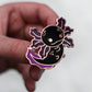 Black Axolotl Fridge Magnet | Cute Hard Enamel Fridge Magnet | Fridge Decor | Kawaii Birthday Gift | Christmas Present | Dark Academia