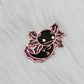 Black Axolotl Fridge Magnet | Cute Hard Enamel Fridge Magnet | Fridge Decor | Kawaii Birthday Gift | Christmas Present | Dark Academia