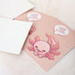 I Like You A Lotl | A6 Axolotl Postcard | Greeting Card | Home Decor | Wall Art | Miamouz