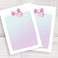 A Lotl Notes | A6 Notepad | Notes | Axolotl Art | Cute Stationery | 50 Pages | Miamouz