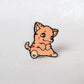 Cute Orange Tabby Enamel Pin | Kitty Hard Enamel Pin | Pin Collection | Kawaii Aesthetic Birthday Gift | Christmas Present | Liam & Miamouz
