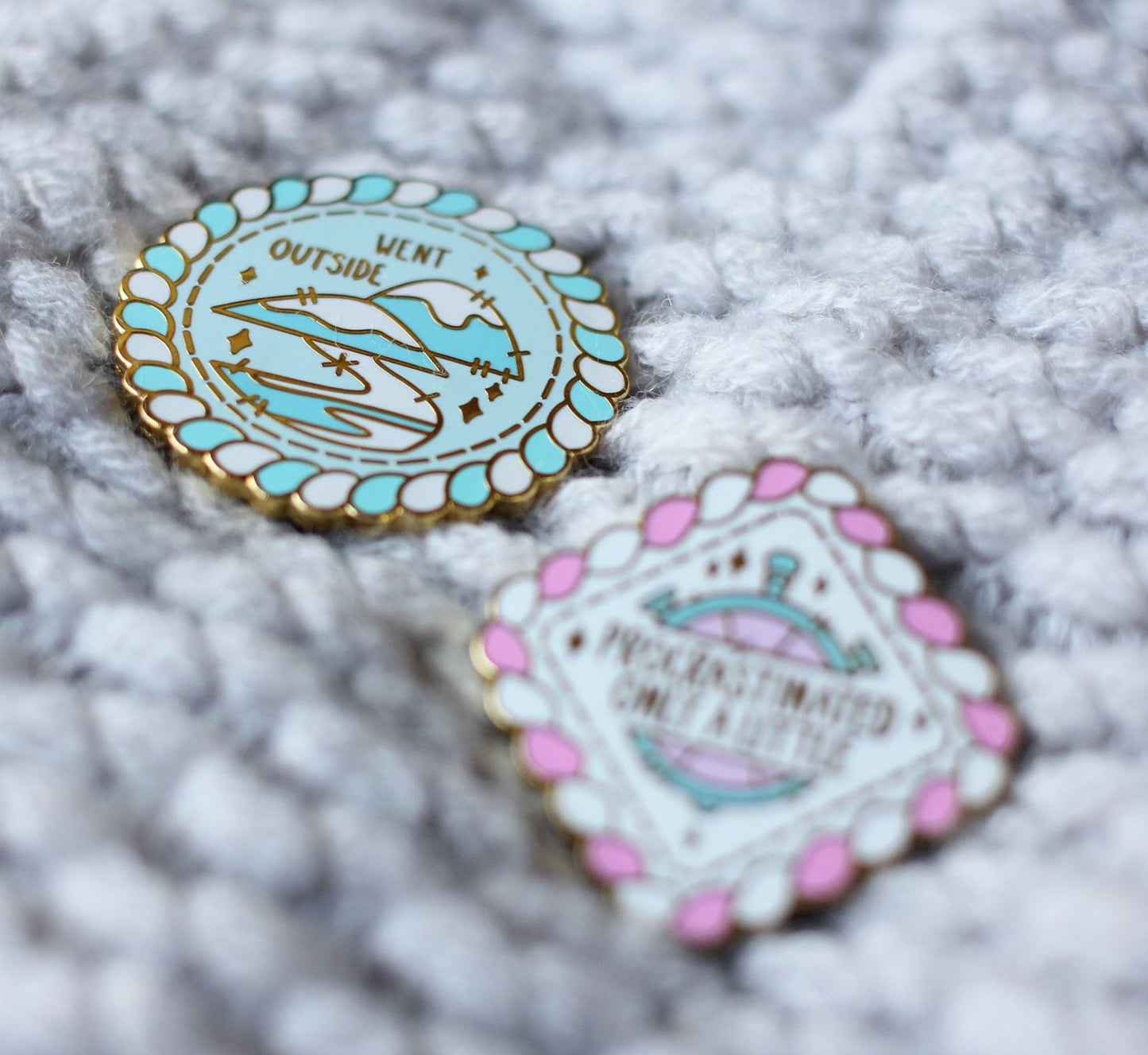Went Outside | Self Care Badge | Self Love Collectors Hard Enamel Pin Badge | Kawaii Aesthetic Birthday Gift | Christmas Present