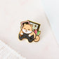 Gaming Shiba Inu | Dog Video Game Controller Hard Enamel Pin | Kawaii Aesthetic Birthday Gift for Her | Christmas Present for Him | Art by Miamouz