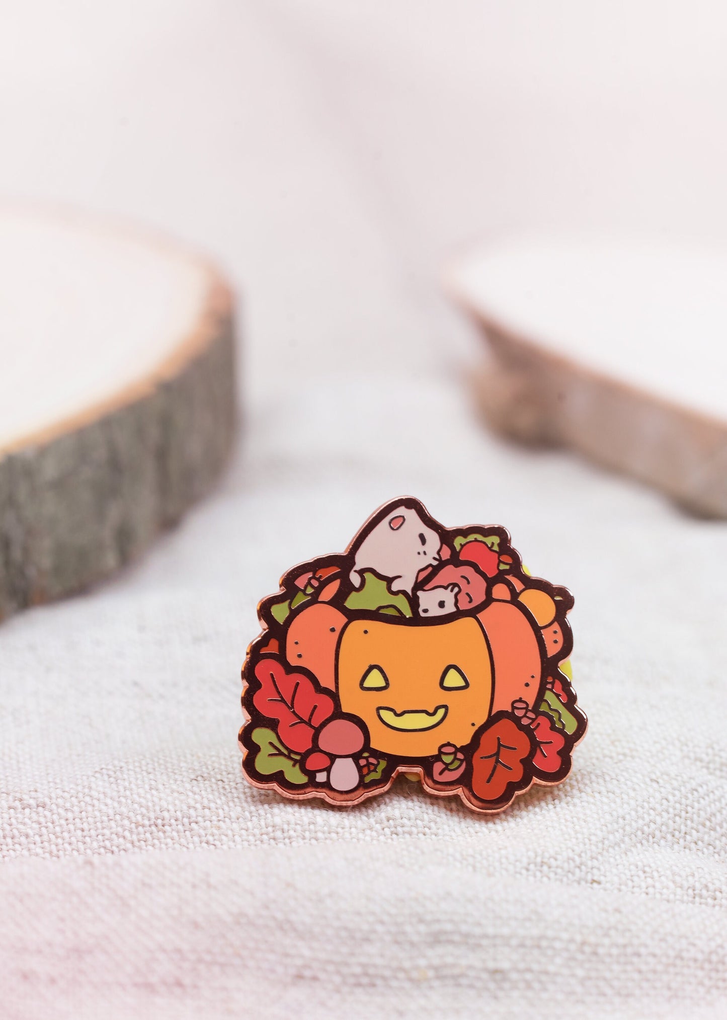 Cozy Hedgehogs | Fall Collectors Hard Enamel Pin Badge | Autumn Vibes | Kawaii Aesthetic Birthday Gift for Her | Christmas Present for Him | Miamouz