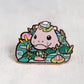 Hippo and Frog Friend | Collectors Cute Hard Enamel Pin | Kawaii Aesthetic Birthday Gift for Her | Christmas Present for Him | Art by Miamouz