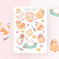 Ducking Awesome Stickers | A6 Matter or Glossy Sticker Sheet | Duck Vinyl Sticker Sheet | Journaling | Children Illustration