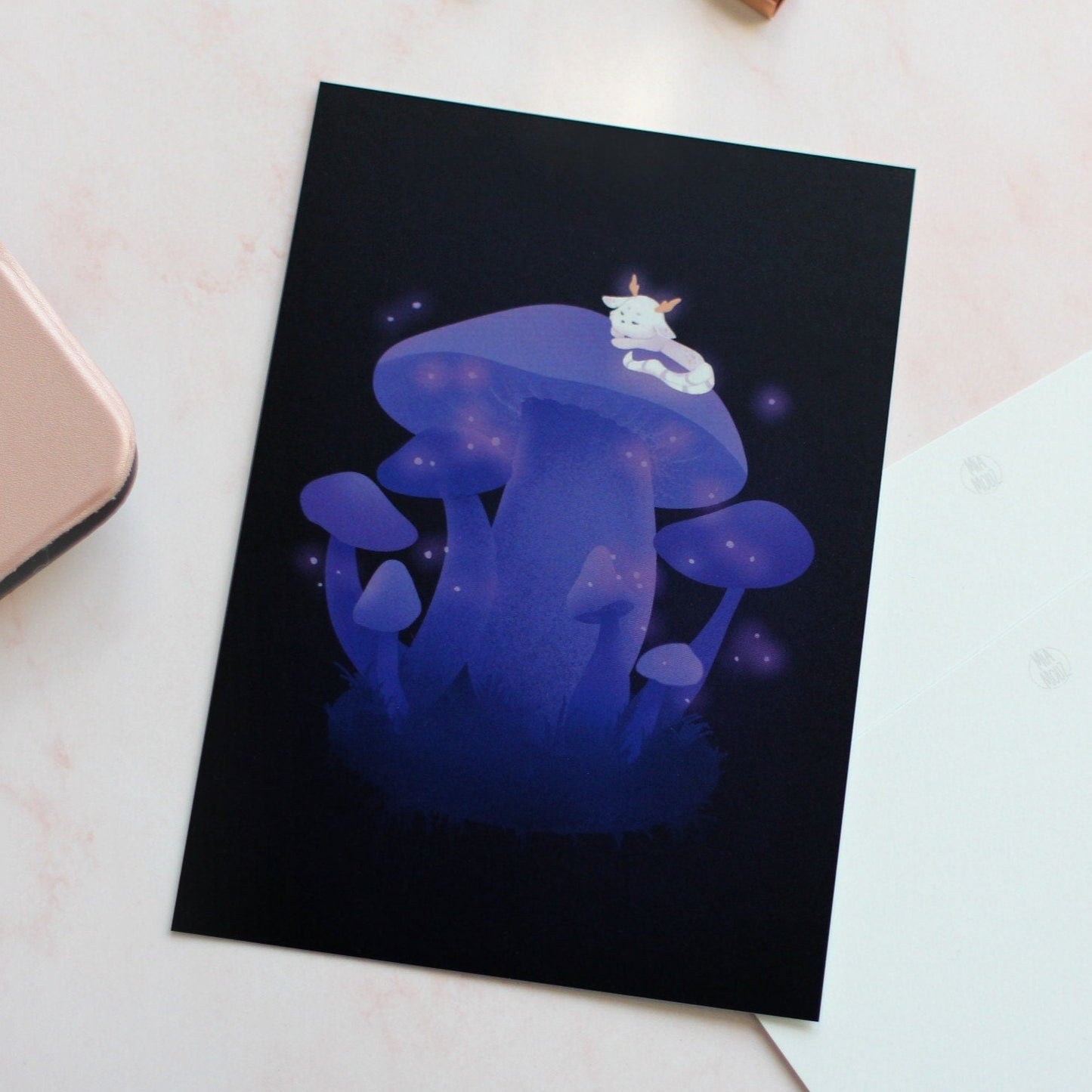 Magical Mushrooms | A6 Fantasy Postcard | Art Print | Greeting Card | Home Decor | Wall Art | Miamouz