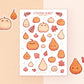 Fall Friends Stickers | A6 Matte Sticker Sheet | Pumpkin Vinyl Sticker Sheet | Journaling | Children Illustration | Miamouz