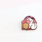 Sweet Hungry Kitty with Pumpkin Pin | Cute Halloween Hard Enamel Pin | Kawaii Birthday Gift | Christmas Present