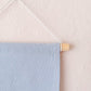 Cute Cotton Pin Banner | M 16cm x 22cm | Handmade in Germany | Baby Blue Canvas Fabric | Classic Pin Display